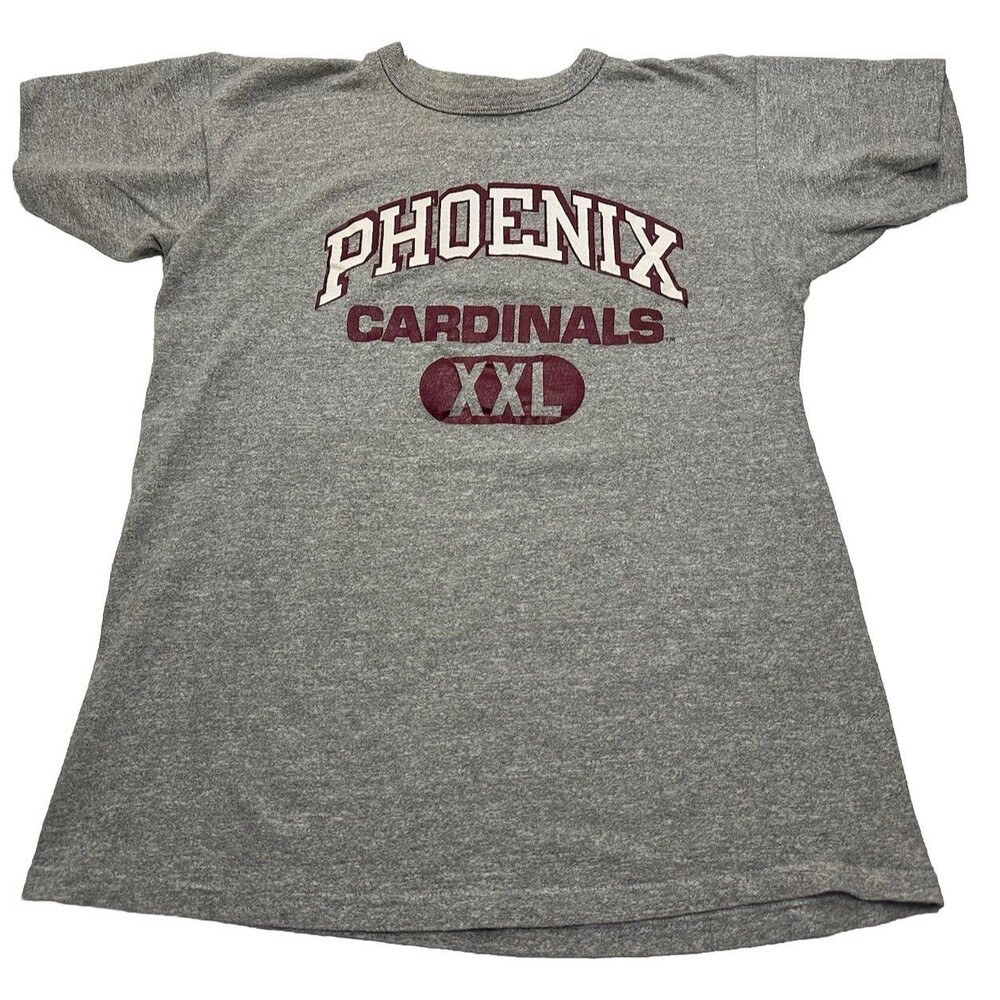 Vintage Men's Champion Phoenix Cardinals 'XXL' Short Sleeve Shirt Sz Large Grey
